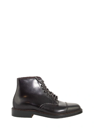 Alden Shoe Company Alden Cordovan Boot Leather In Burgundy