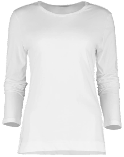 Adam Lippes Cotton Crewneck T-shirt In White