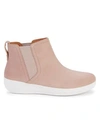 FITFLOP Suede Flat Ankle Boots
