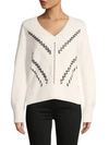 CAROLINA HERRERA Rib-Trim Cashmere Sweater