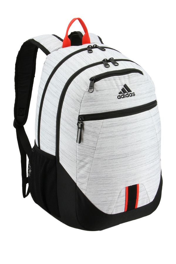 Adidas Originals Foundation V Backpack In White /black/orange ModeSens
