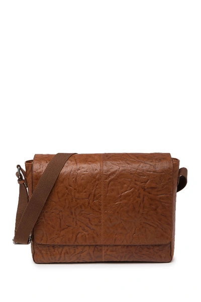 Frye Leather Messenger Bag In Tan