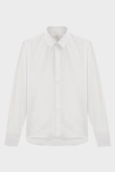 The Row Ethan Cotton Shirt In White