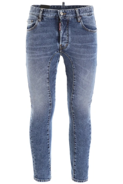 Dsquared2 Tidy Biker Jeans In Blue