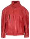 BALENCIAGA BALENCIAGA MONOGRAM PLAQUE OVERSIZE BOMBER JACKET