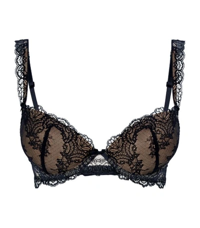 Aubade Lace Moulded Plunge Bra In Black