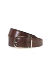 MORESCHI BROWN LEATHER BELT,11134855