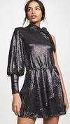 Black Halo Darby Sequin Disco Mini Dress