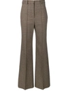 VICTORIA BECKHAM TWEED WIDE LEG TROUSERS