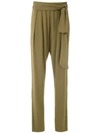 ANDREA MARQUES DRAPE TAPERED TROUSERS