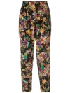 ANDREA MARQUES PRINTED TAPERED TROUSERS