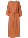 ANDREA MARQUES BELTED RELAXED FIT DRESS