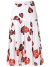 ANDREA MARQUES RUCHED MIDI SKIRT