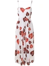 ANDREA MARQUES RUCHED WAIST PRINTED DRESS