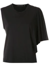 ANDREA MARQUES ASYMMETRIC SLEEVES BLOUSE