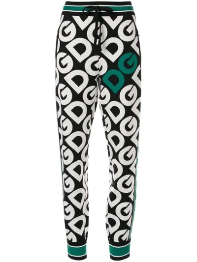 Dolce & Gabbana Dg Logo Print Track Trousers In Multicolour