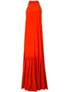 TIBI HALTERNECK MAXI DRESS