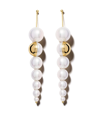 TASAKI 18KT YELLOW GOLD M/G TASAKI SHELL FRESHWATER PEARL EARRINGS