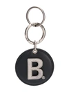 BALENCIAGA LOGO MIRRORED KEYRING