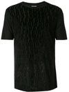 GIORGIO ARMANI ALL OVER LOGO PRINT T-SHIRT