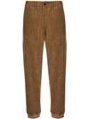 GIORGIO ARMANI TEXTURED STRAIGHT LEG TROUSERS