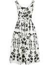 OSCAR DE LA RENTA BOTANICAL SILHOUETTE DRESS