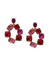 OSCAR DE LA RENTA BOLD CRYSTAL EARRINGS