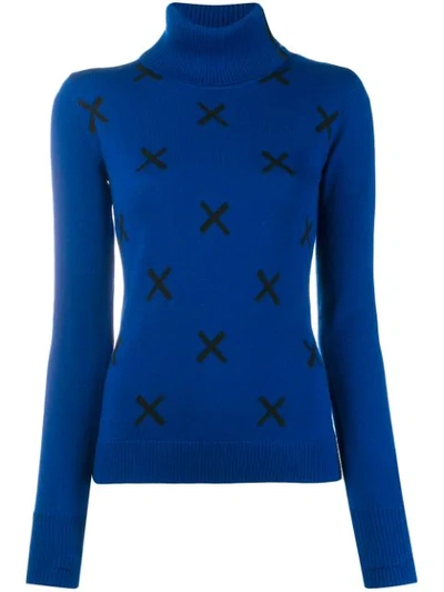 Rossignol Jc De Castelbajac Webi Turtleneck Jumper In Blue