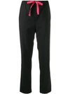 PS BY PAUL SMITH DRAWSTRING WAIST TAPERED TROUSERS