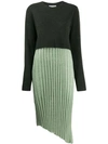 JW ANDERSON LAYERED PLEATED DRESS