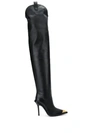 VERSACE V-WESTERN OVER-THE-KNEE BOOTS