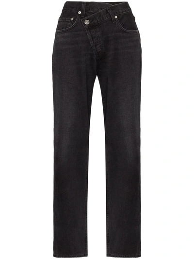 Agolde Criss Corss 直筒牛仔裤 – Savage. 尺码 31 (also – 23,24,25,26,27,28,29,30). In Black