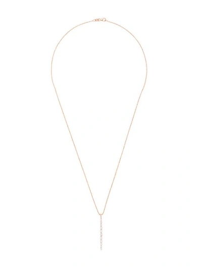 Anita Ko 18kt Rose Gold Long Twiggy Diamond Necklace
