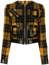 Yang Li Check Pattern Fitted Jacket In Yellow