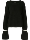 ANN DEMEULEMEESTER CLAUDIO SLIT JUMPER