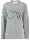 OFF-WHITE OW LOGO KNITTED JUMPER