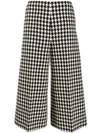 GUCCI HOUNDSTOOTH PRINT CROPPED TROUSERS