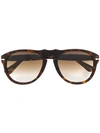 PERSOL TORTOISESHELL ROUND-FRAME SUNGLASSES