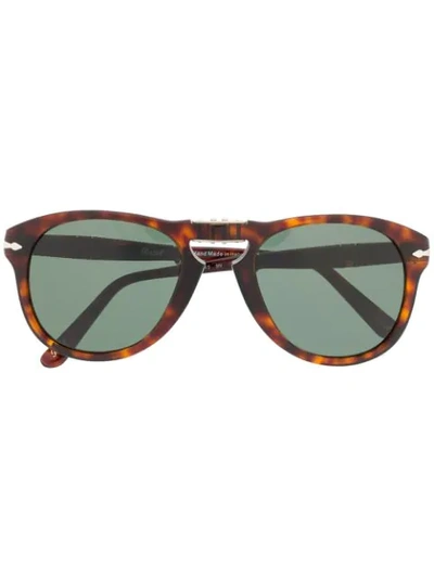 Persol Tortoiseshell Frame Sunglasses In Brown