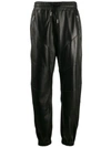 GIVENCHY ZIP POCKET LEATHER TROUSERS