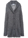 PRADA SHAWL COLLAR KNITTED CARDIGAN