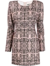 ANIYE BY SNAKE PRINT DRESS