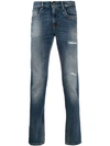 DIRK BIKKEMBERGS MID-RISE STRAIGHT-LEG JEANS