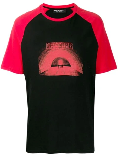 Neil Barrett Graphic Print T-shirt In Black