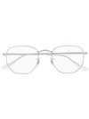 Ray Ban Angular Glasses In Metallic