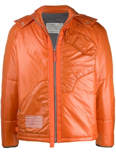 A-cold-wall* Padded Jacket With Pvc Inserts In Orange