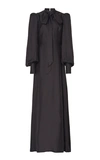 THE VAMPIRE'S WIFE WOMEN'S PUSSY BOW SILK MAXI DRESS,769477