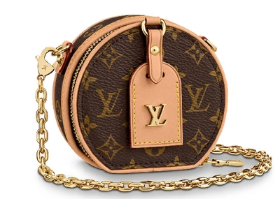 Pre-owned Louis Vuitton Boite Chapeau Necklace Monogram Brown
