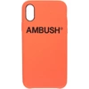 AMBUSH AMBUSH ORANGE LOGO IPHONE X CASE