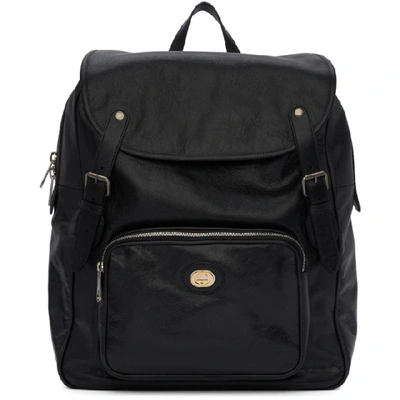 Gucci Black Fuffy Backpack In 1000 Black